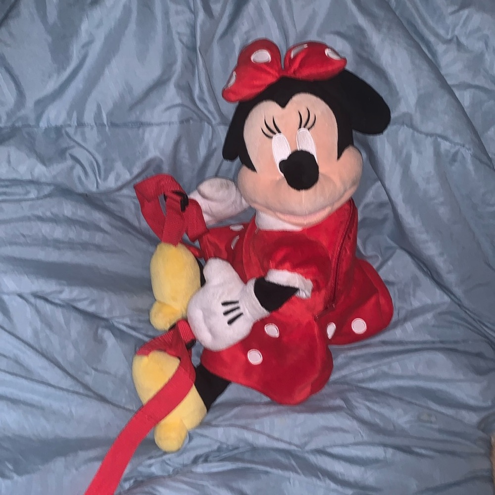 Disney Parks Minnie Mouse Plush Backpack 21" Disneyland Disneyworld